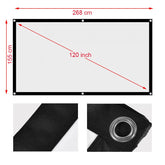 Ecran de proiectie 120 inch 16:9 te-til manual portabil fi-are perete